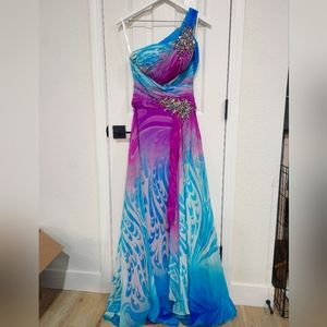 Gorgeous hand painted formal dress